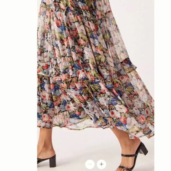 Anthropologie - The Marais Printed Chiffon Maxi Dress - Picture 3 of 7